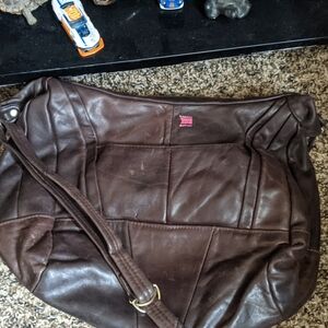 Brown Leather Shoulder Bag